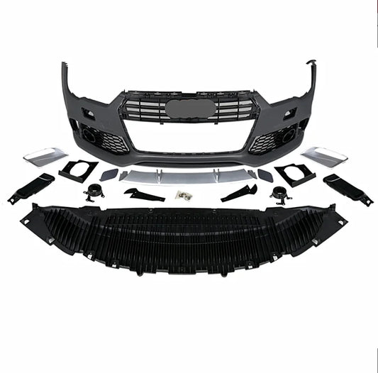 Auto Body System RS7 Type Car Bumper With Grill For  A7 2016-2018 Facelift RS7 Front Bumper Body Kit