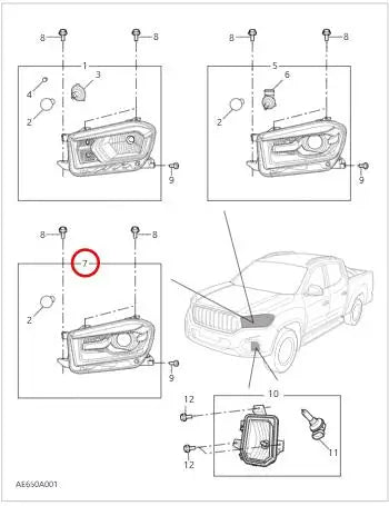 Auto Parts Automotive Lighting System LED Light Head Lamp Headlight Left Headlight For SAIC T60 OEM: C00054349