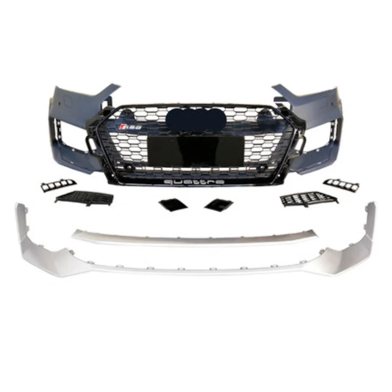 Automotive Parts RS5 Type Front Bumper Body Kits For  A5 2017-2019 Facelift  RS5 Front Bumper With Grill