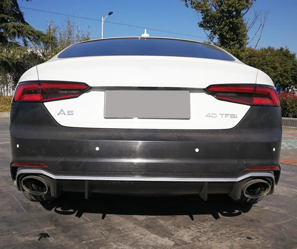 Automotive Parts Rear Bumper Body Kit For  A5 2017-2019 Facelift  RS5 Style Rear Bumper With Diffuser