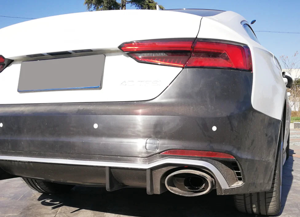 Automotive Parts Rear Bumper Body Kit For  A5 2017-2019 Facelift  RS5 Style Rear Bumper With Diffuser