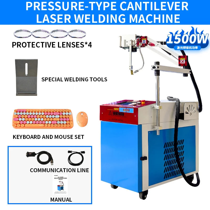 Automotive lithium battery welding laser welding machine soft pack battery spot welding handheld cantilever pressure equipment