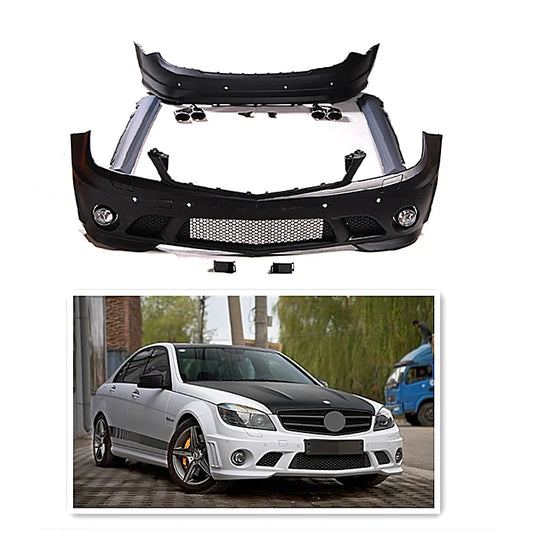 Autoteile Front stoßstange & Hecks toß stange Für Mercedes Benz W204 Upgrade AMG C63 Style Body Kits