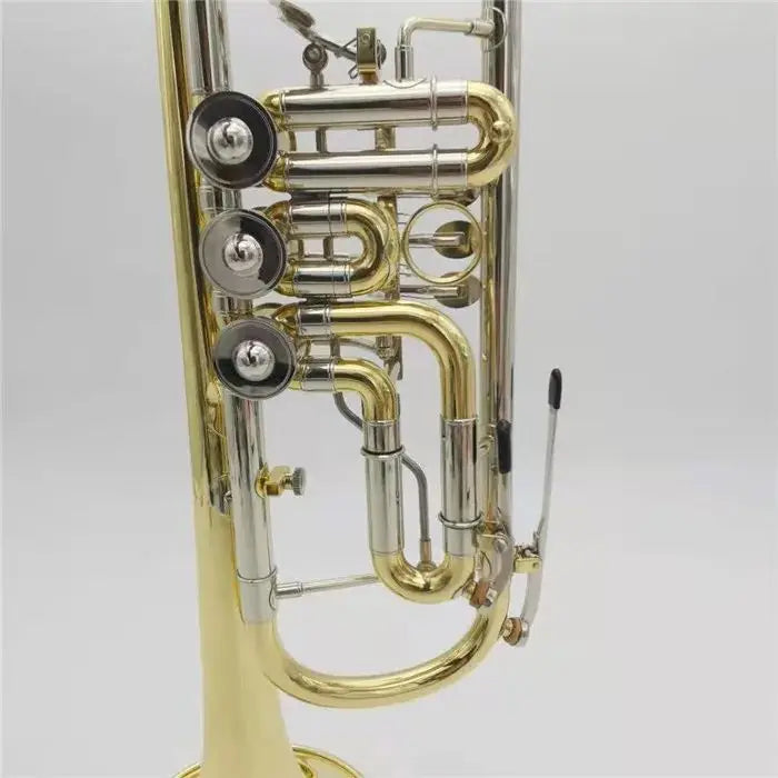 BULUKE BDK-600 professional B flat trumpet flat key trumpet with mouthpiece case wind   instruments