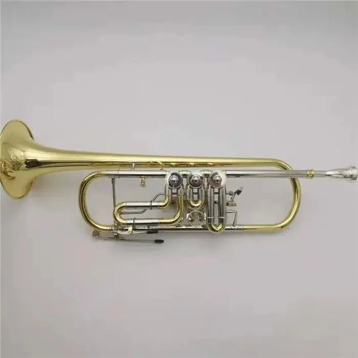BULUKE BDK-600 professional B flat trumpet flat key trumpet with mouthpiece case wind   instruments