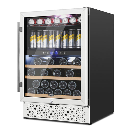 Bacchus 100 Letres High End Wine And Beverage Coolers Single Zone Stainless Steel Wine Cellar Fridge