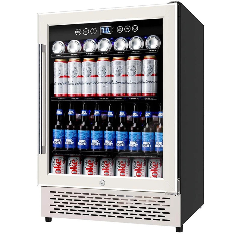 Bacchus 100 Letres High End Wine And Beverage Coolers Single Zone Stainless Steel Wine Cellar Fridge