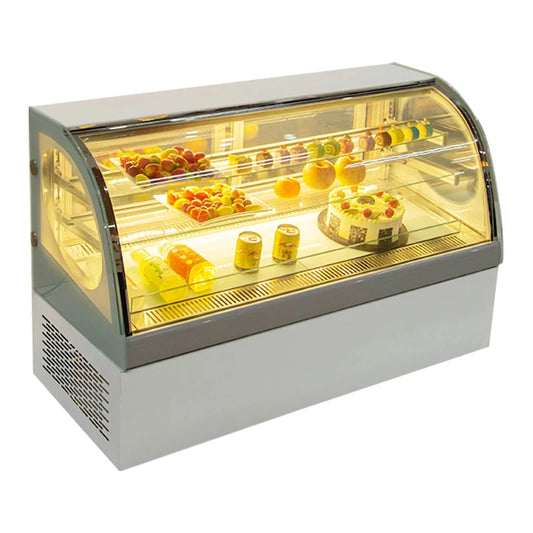 Bakery Display Cake Refrigerated Cabinet Cake Showcase With Marble Base