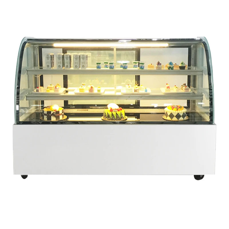 Bakery Display Cake Refrigerated Cabinet Cake Showcase With Marble Base
