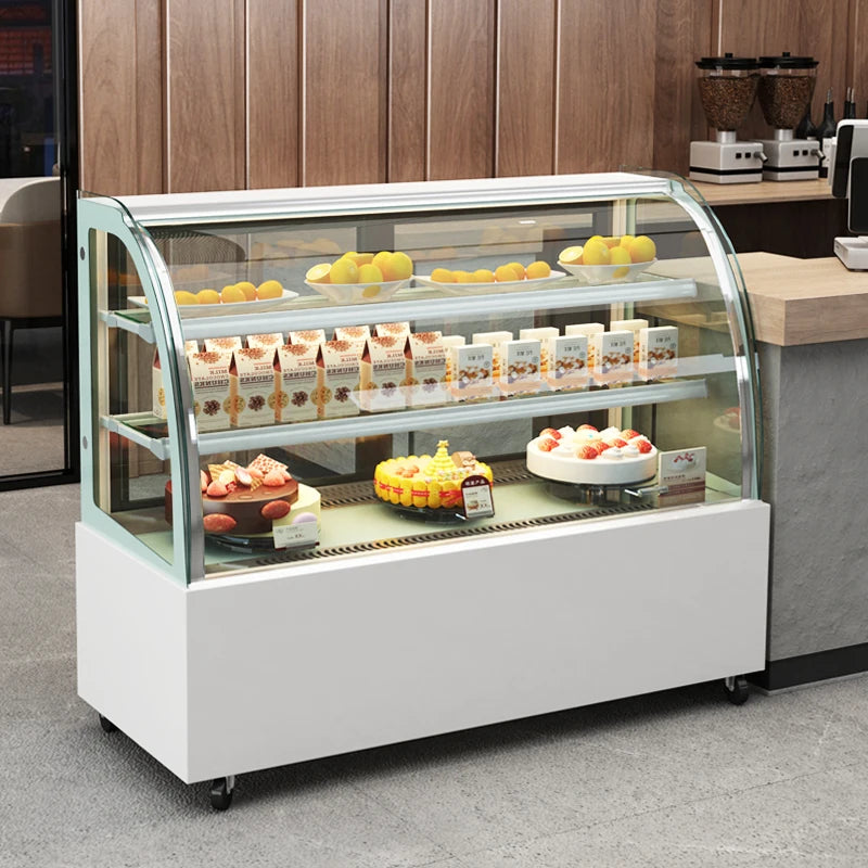 Bakery Display Cake Refrigerated Cabinet Cake Showcase With Marble Base