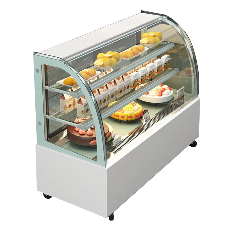 Bakery Display Cake Refrigerated Cabinet Cake Showcase With Marble Base