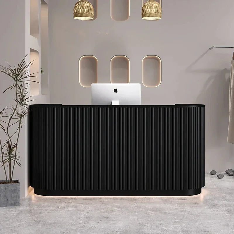 Banco cassa banco Reception ufficio in piedi tavolo cassa cassa bancone Business negozio mobili di lusso leggeri