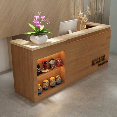 Bar Cashier Counter Company Front Reception Desks Welcome Desk Office Furniture Barber Shop Clothing Store Cashier Counter