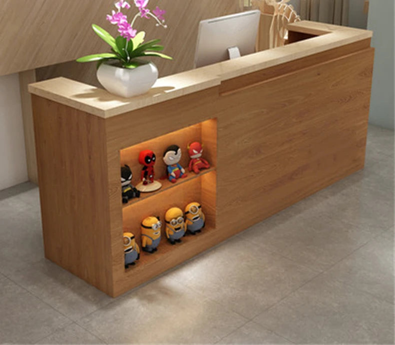 Bar Cashier Counter Company Front Reception Desks Welcome Desk Office Furniture Barber Shop Clothing Store Cashier Counter