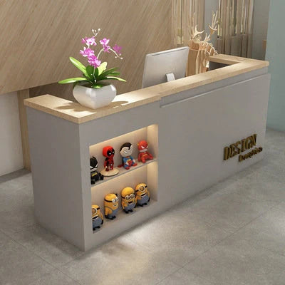 Bar Cashier Counter Company Front Reception Desks Welcome Desk Office Furniture Barber Shop Clothing Store Cashier Counter