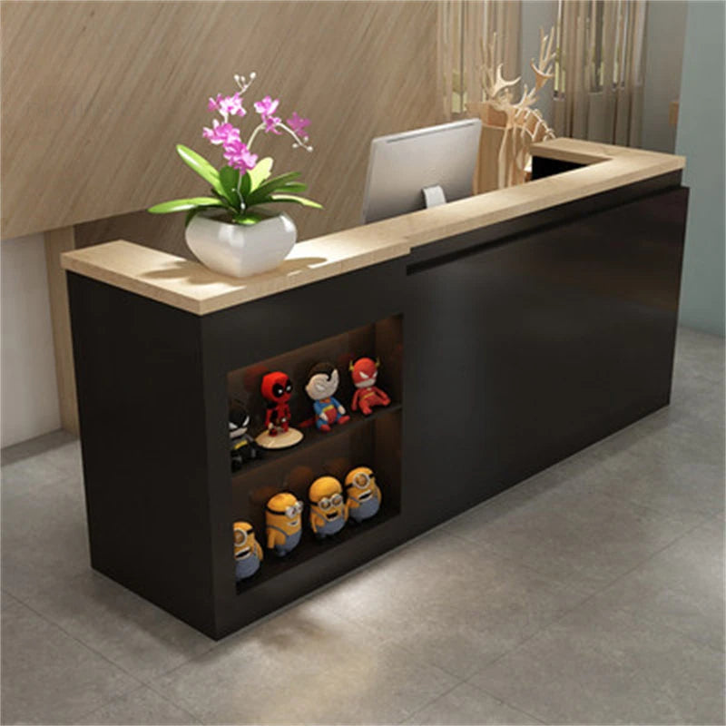 Bar Cashier Counter Company Front Reception Desks Welcome Desk Office Furniture Barber Shop Clothing Store Cashier Counter