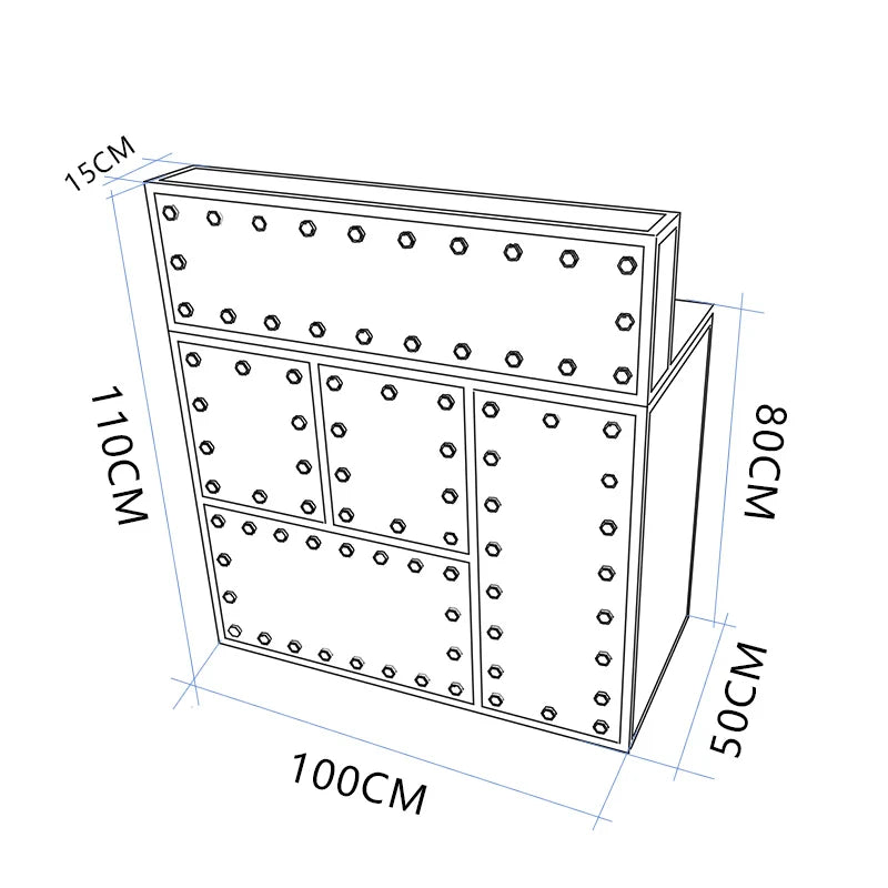 Bar cashier commercial store creative clothing store hair salon gym wrought iron industrial wind reception desk