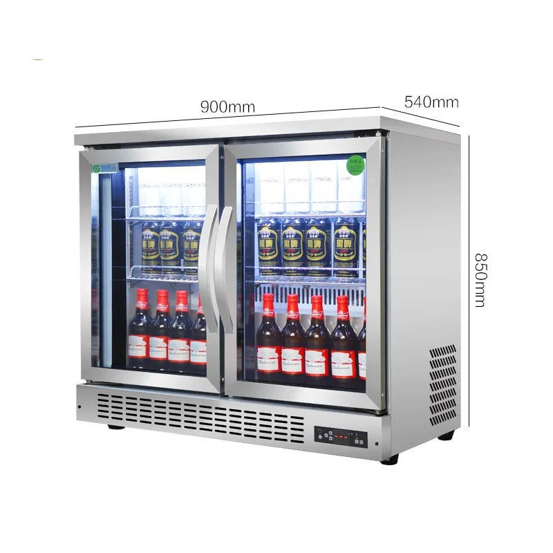 Bar freezer, bar freezer, beer display cabinet, refrigerated commercial refrigerator, fruit preservation cabinet, air cooling