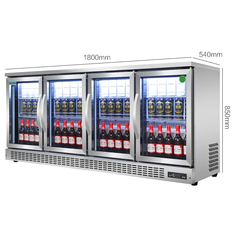 Bar freezer, bar freezer, beer display cabinet, refrigerated commercial refrigerator, fruit preservation cabinet, air cooling