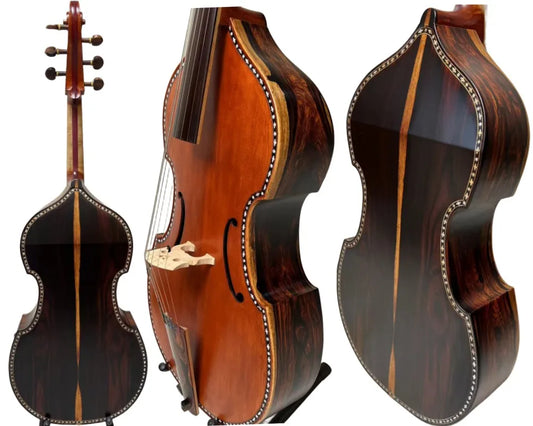 MMOOKA Baroque Style SONG profession Maestro inlay shell 6 string 29 1/2" viola da gamba,best Mexico rosewood