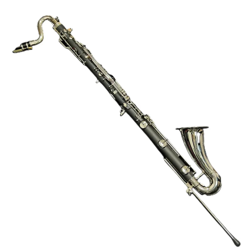 Bass Clarinet Professional Clarinet LOWE Bb Tune Silver Plated Keys ABS