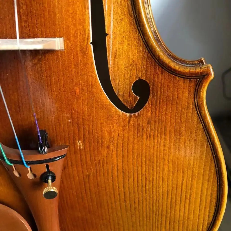 Beautiful Professional Playing Violin Oil Paint Amber Violin