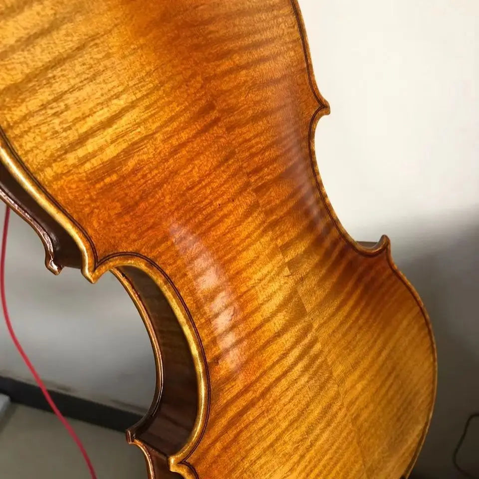 Beautiful Professional Playing Violin Oil Paint Amber Violin