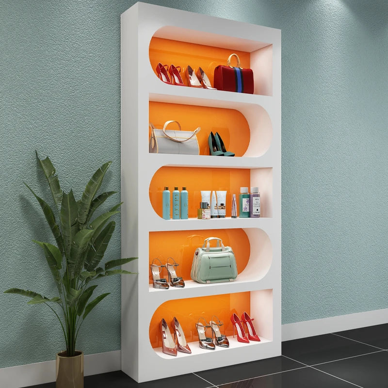 Beauty salon product cabinet, cosmetics display cabinet, baking paint live broadcast room cabinet, shoe bag display cabinet, bar