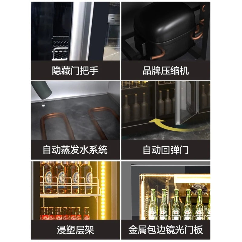 Beer cabinet, bar, four door refrigerator, commercial refrigerator, vertical internet celebrity freezer, beverage cabinet, liquo