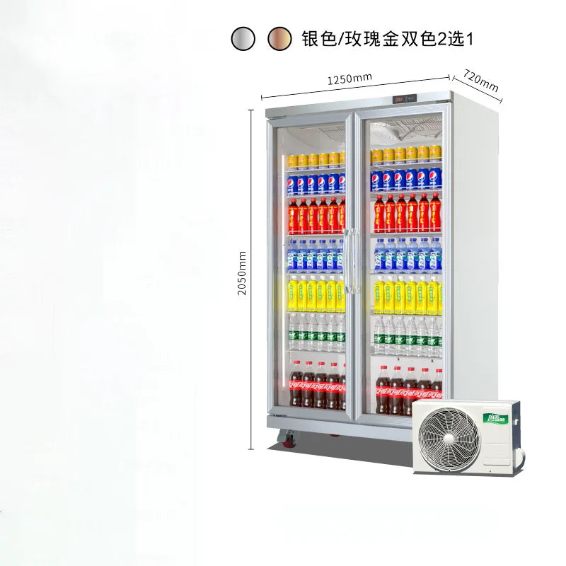 Beer cabinet, refrigerated display cabinet, four door refrigerator, commercial bar freezer, supermarket fresh-keeping cabinet, t