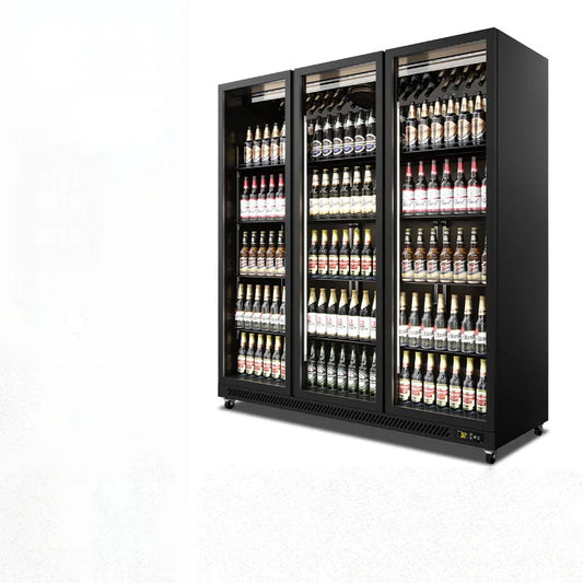 Beer freezer, internet celebrity freezer, three door bar refrigerator, commercial freezer, supermarket beverage display cabinet