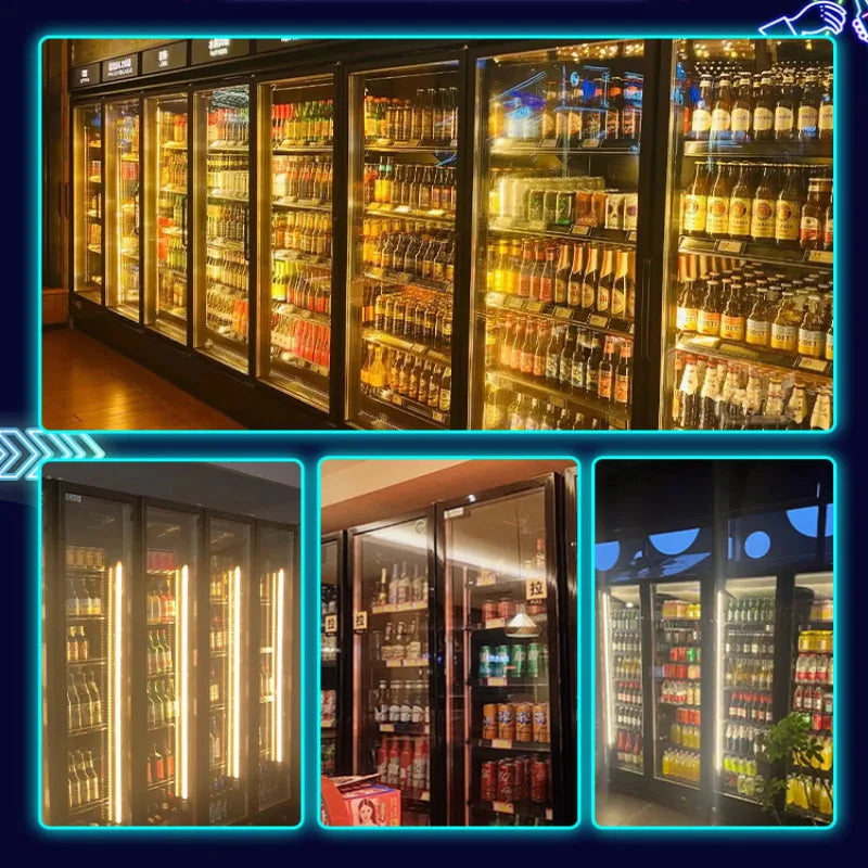 Beer freezer, internet celebrity freezer, three door bar refrigerator, commercial freezer, supermarket beverage display cabinet