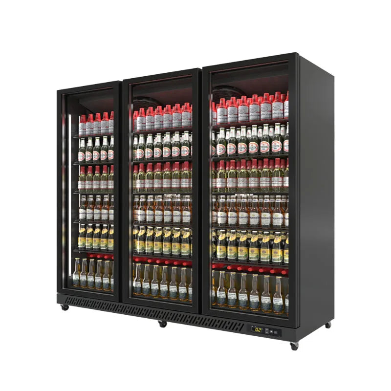 Beer freezer, internet celebrity freezer, three door bar refrigerator, commercial freezer, supermarket beverage display cabinet