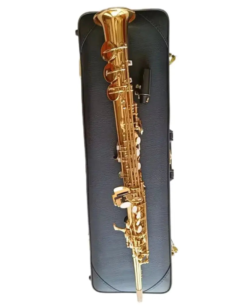 Best Quality Japan Brand Soprano Saxophone YSS-82Z Gold Soprano Straight B-Flat Sax Professional Musical Instruments Mouthpiece