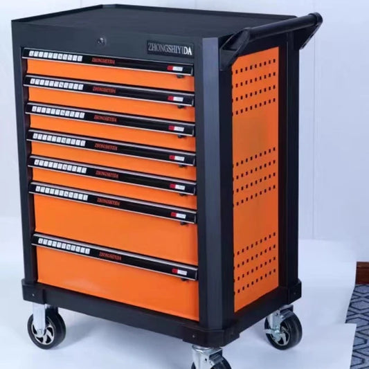 Best-selling workshop roller stainless steel tool box 7 drawers tool cabinet trolley