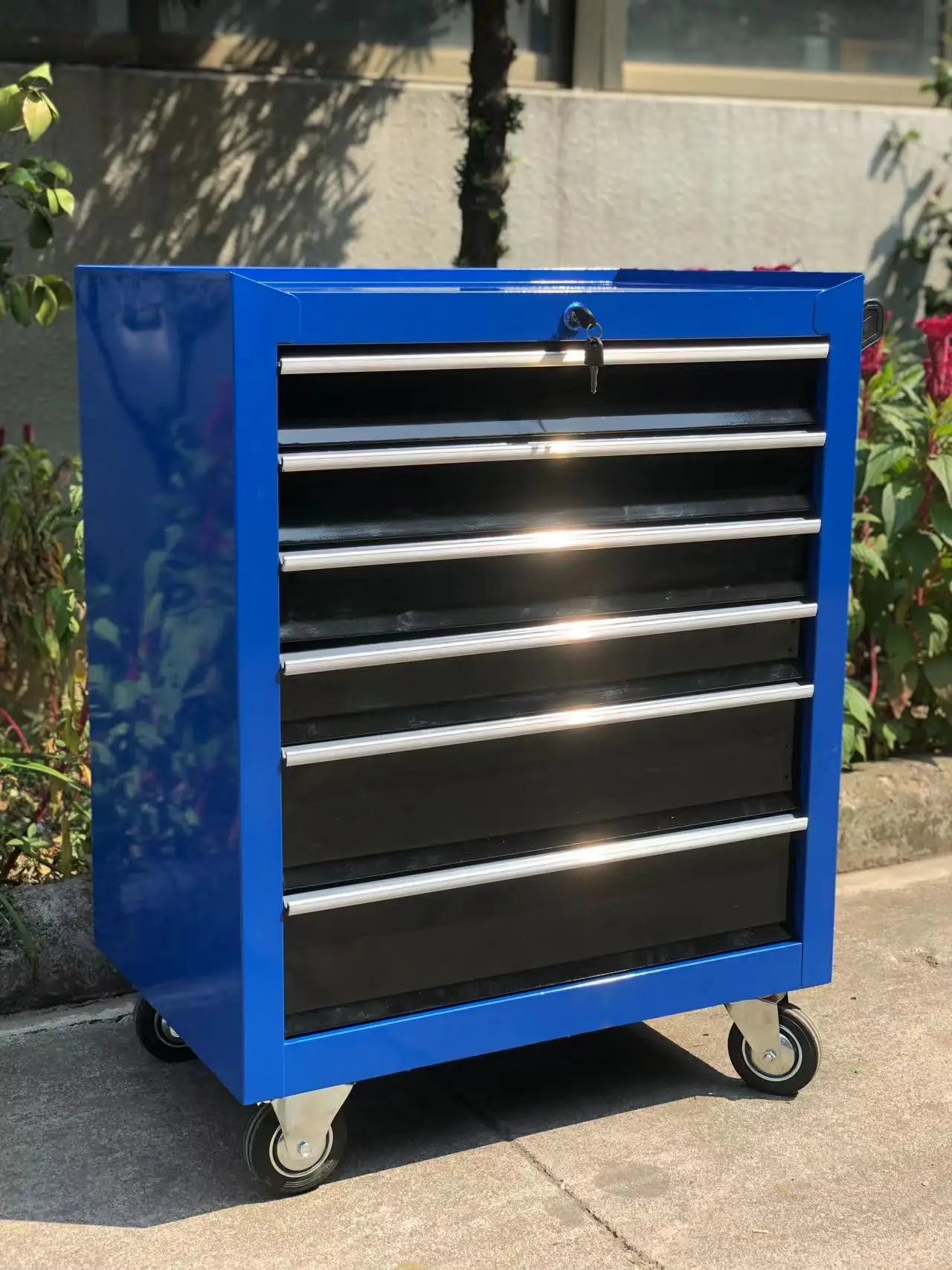 Best-selling workshop roller stainless steel tool box 7 drawers tool cabinet trolley