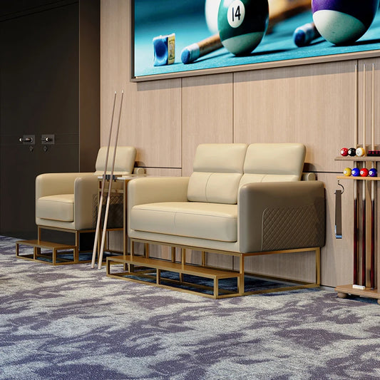 Billiards Room, Dedicated for Watching Matches, Single Person Sofa, Table and Chair Combination, Billiards Hall Sofa, Booth