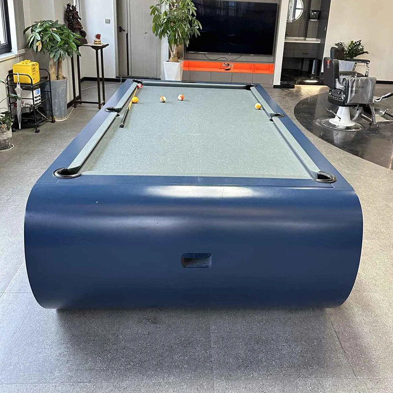 Billiards Table, Marble Table, Home Indoor Table Tennis Table, Standard Adult American Black 83 in 1 Solid Wood