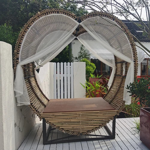 Bird's Nest Swing Scenic Spot Wedding Shooting Props Creative Hanging Round Bed Outdoor B&B Bird's Nest