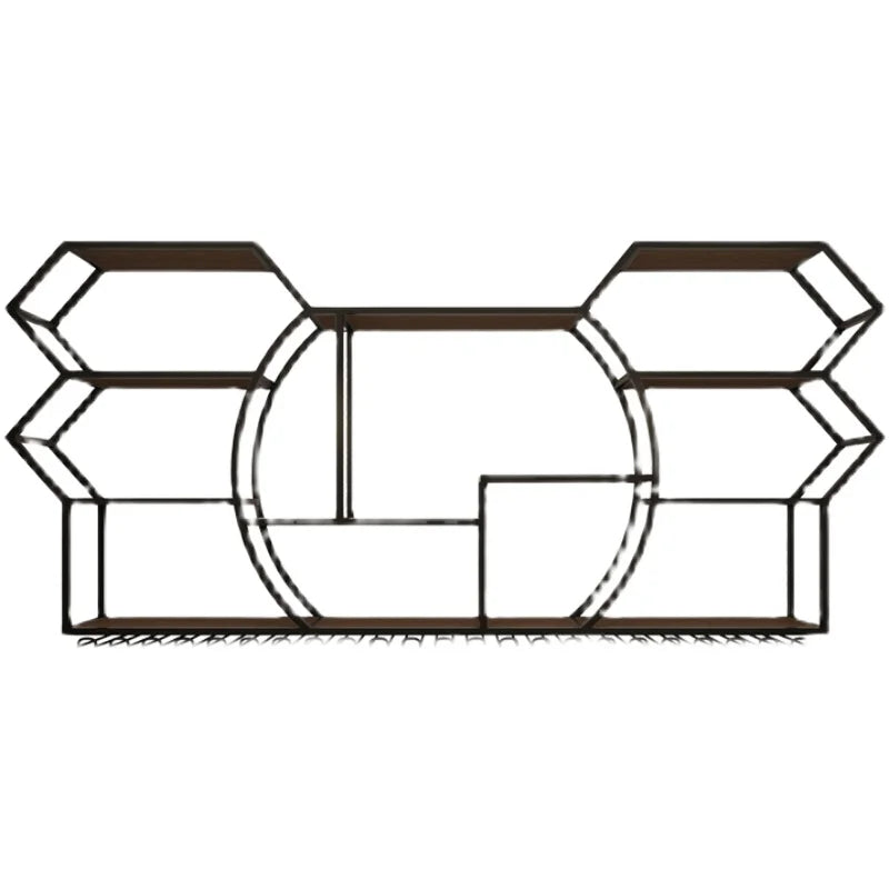 Black Display Wine Racks Storage Metal Modern Beer Liquor Cabinets Home Kitchen Wall Botellero Vino Furnitures Bar Accessories