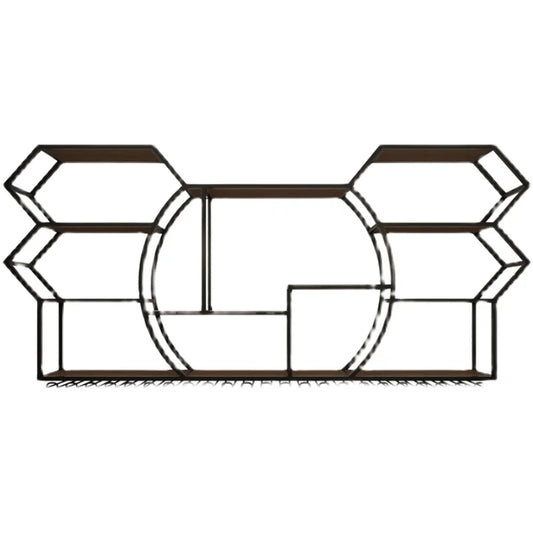 Black Display Wine Racks Storage Metal Modern Beer Liquor Cabinets Home Kitchen Wall Botellero Vino Furnitures Bar Accessories