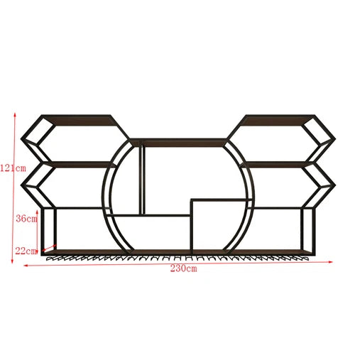 Black Display Wine Racks Storage Metal Modern Beer Liquor Cabinets Home Kitchen Wall Botellero Vino Furnitures Bar Accessories