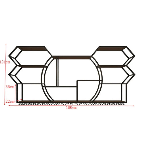 Black Display Wine Racks Storage Metal Modern Beer Liquor Cabinets Home Kitchen Wall Botellero Vino Furnitures Bar Accessories