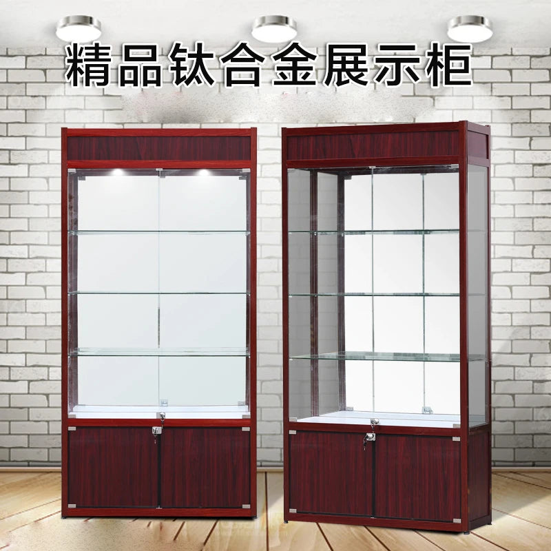 Boutique display cabinet, toy display cabinet, pharmacy shelf, tobacco and alcohol cabinet, handicraft glass cabinet, tea cabine