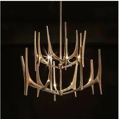 Branch art chandelier art gallery art center model room villa duplex building living room restaurant post-modern chandelier