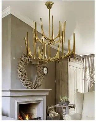 Branch art chandelier art gallery art center model room villa duplex building living room restaurant post-modern chandelier