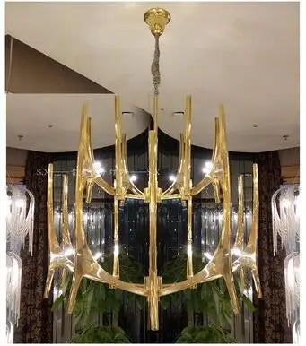 Branch art chandelier art gallery art center model room villa duplex building living room restaurant post-modern chandelier
