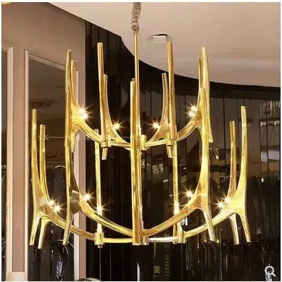 Branch art chandelier art gallery art center model room villa duplex building living room restaurant post-modern chandelier