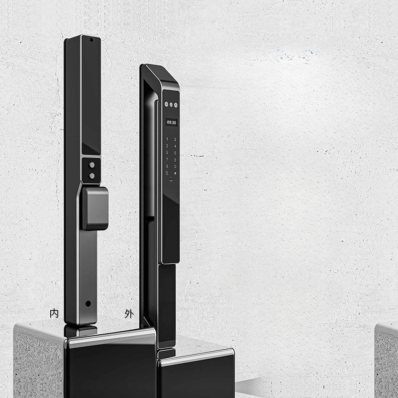 Broken Bridge Aluminum Face Recognition Fingerprint Lock Fully Automatic Narrow Edge Aluminum Alloy Door Intelligent Password
