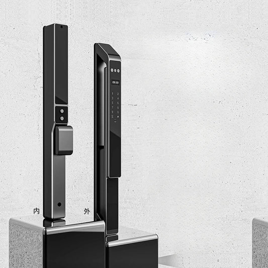 Broken Bridge Aluminum Face Recognition Fingerprint Lock Fully Automatic Narrow Edge Aluminum Alloy Door Intelligent Password